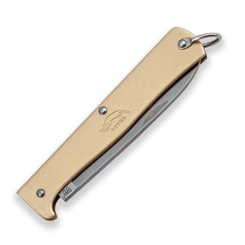 OTTER-Messer Brass Mercator Knife - SMALL
