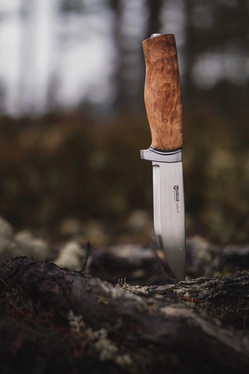 Helle GT 14C28N Knife in ground - Craftsman Supply Co