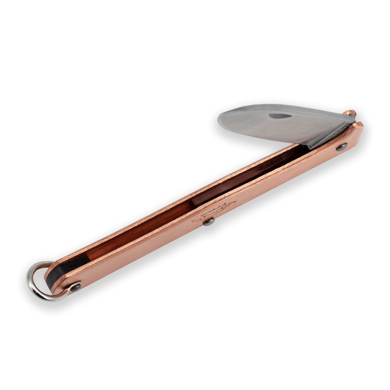 Otter Mercator Copper folding Knife side view - Small - Craftsman Supply