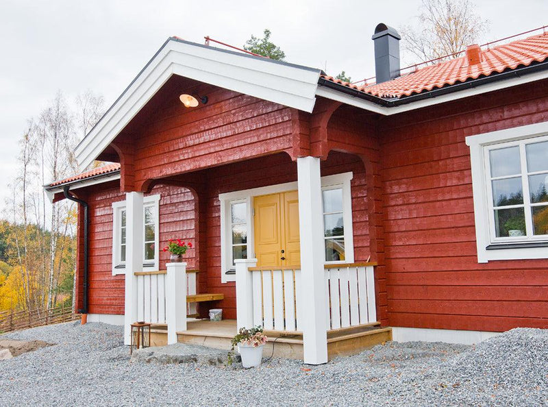 Auson Red Pine Tar Log House