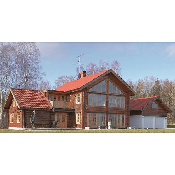 House Treated with Special Kiln-burned Pine Tar