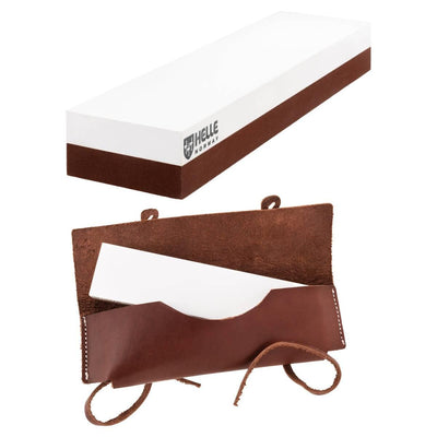 Helle Large Sharpening Stone in Leather Pouch - Craftsman Supply Co