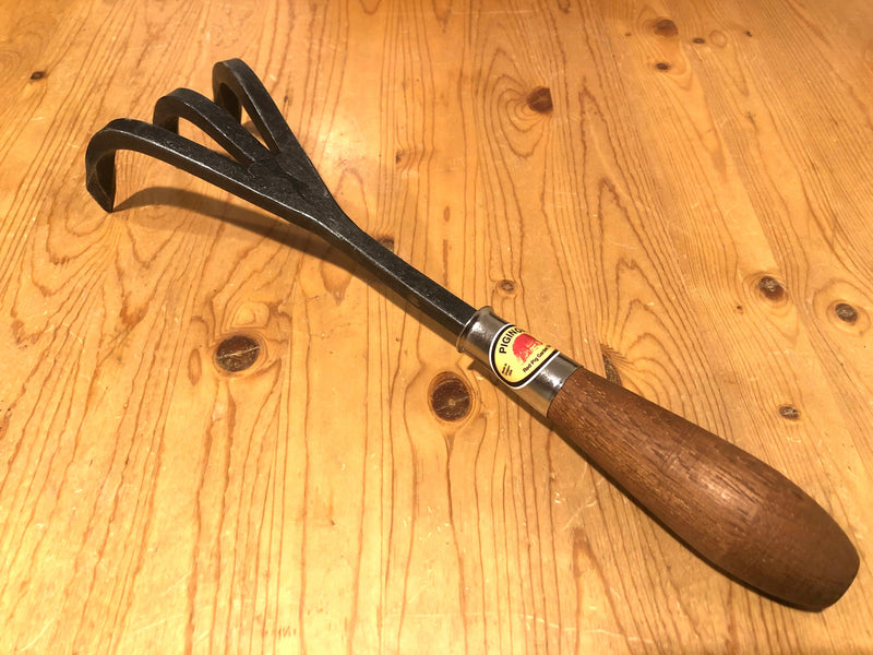Hand Forged Three-Tine Cultivator Hand Tool - Craftsman Supply