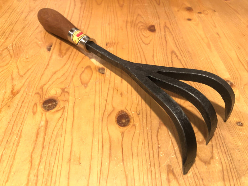Hand Forged Three-Tine Cultivator Hand Tool - Craftsman Supply