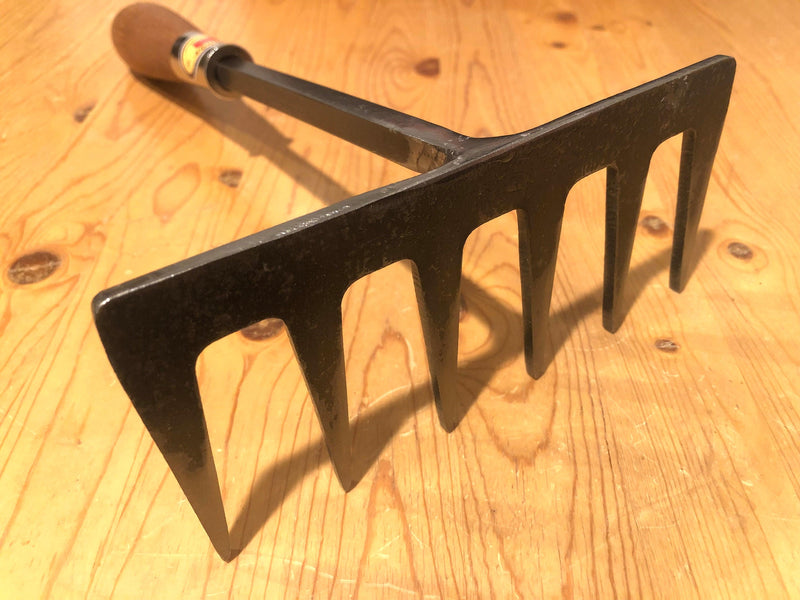 Hand Forged Garden Hand Rake - Craftsman Supply