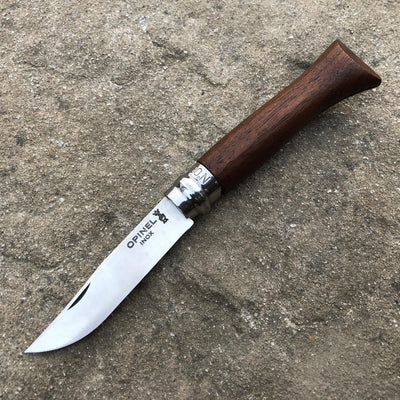 Opinel No. 6 Stainless Steel Folding Knife with Walnut Handle - Craftsman Supply