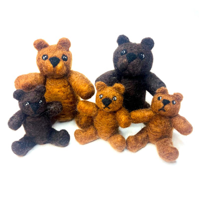 Our Mascot! "Ranco" - 100% Wool Hand-Felted Bear - Craftsman Supply