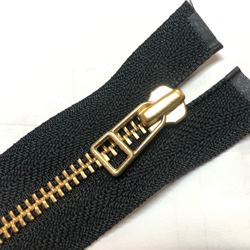YKK 6" One-way Separating Brass Zipper