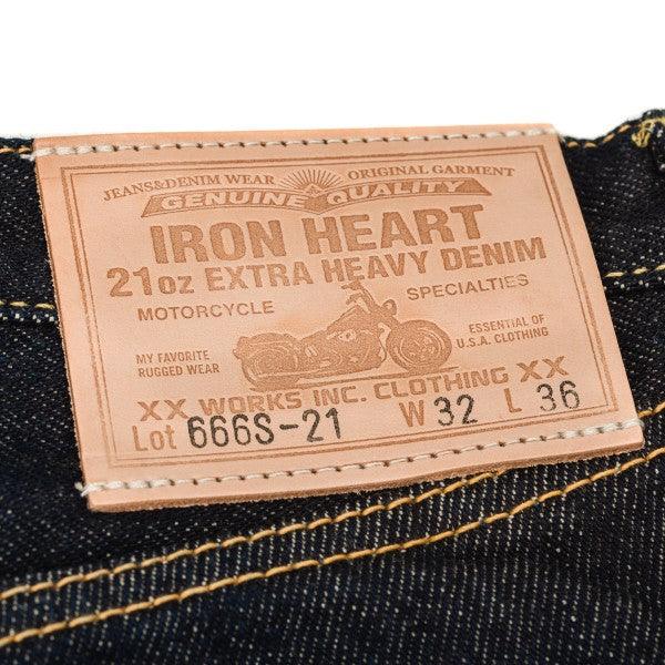 Iron Heart 21oz Selvedge Denim Slim Straight Cut Jeans - Indigo