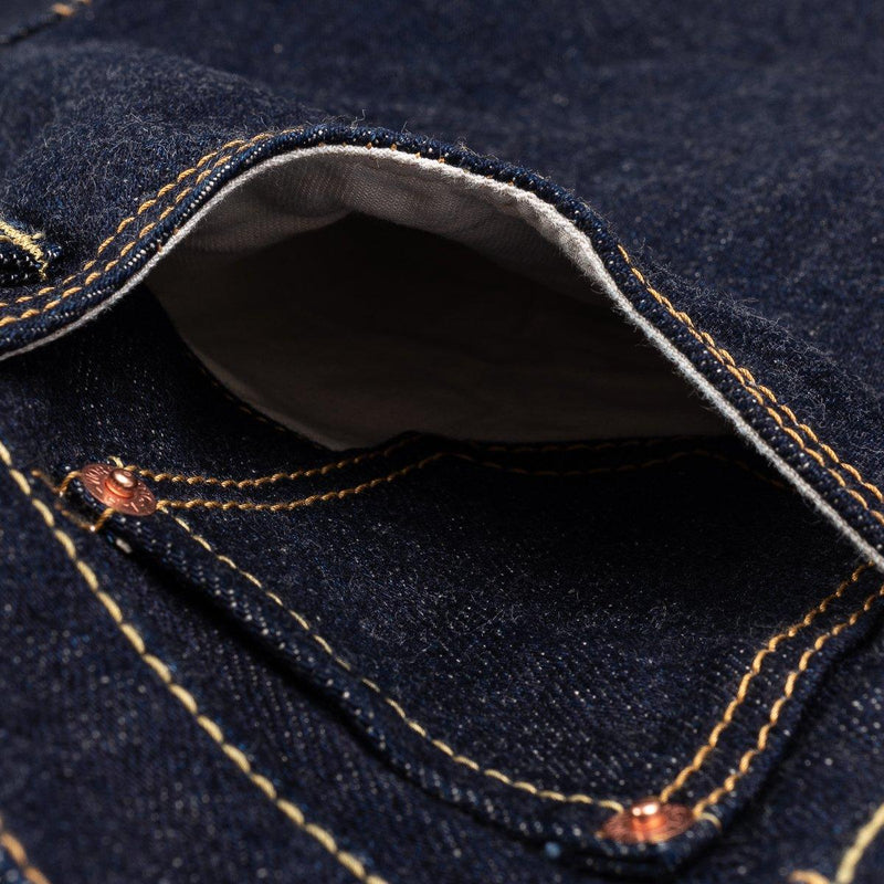 Iron Heart 18oz Selvedge Denim Straight Cut Jeans - Indigo