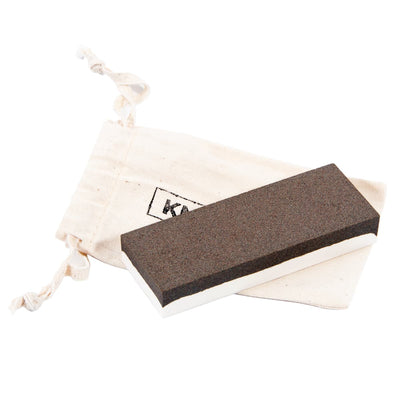Knife and Axe Brand Double sided knife sharpening stone with cotton pouch - Craftsman Supply Co. Buy Online