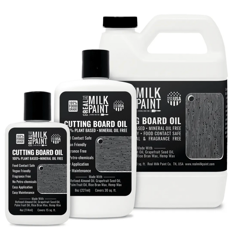 Real Milk Paint Co Cutting Board Oil in three sizes - Craftsman Supply Co