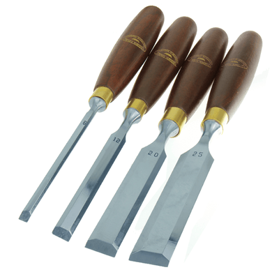 Crown Tools 4 piece Bench Chisel Set - Craftsman Supply