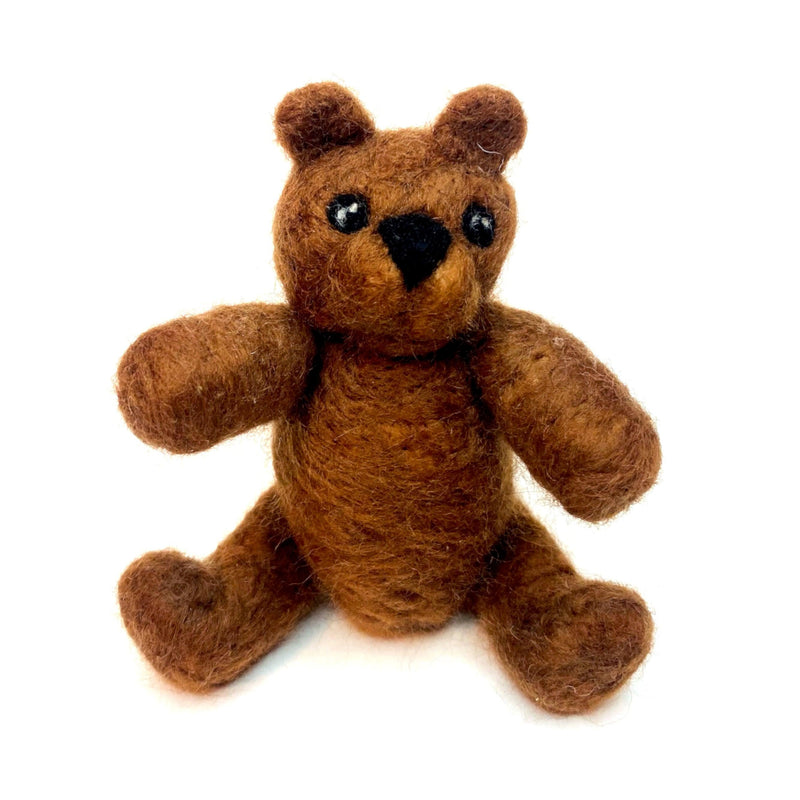 Our Mascot! "Ranco" - 100% Wool Hand-Felted Bear - Craftsman Supply