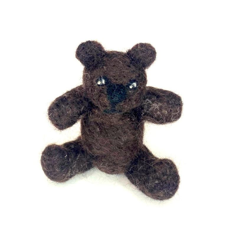 Our Mascot! "Ranco" - 100% Wool Hand-Felted Bear - Craftsman Supply