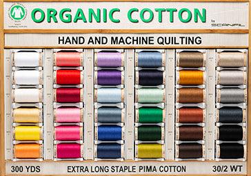 Organic Cotton Quilting & Sewing Thread - 300yd Wooden Spools - Craftsman Supply