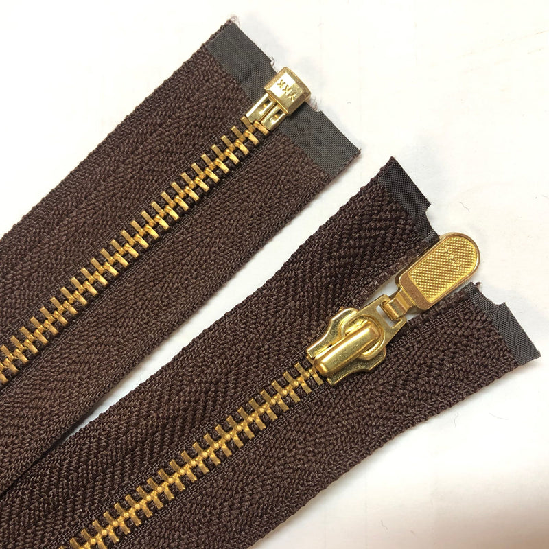 YKK 14" One-way Separating Brass Zipper