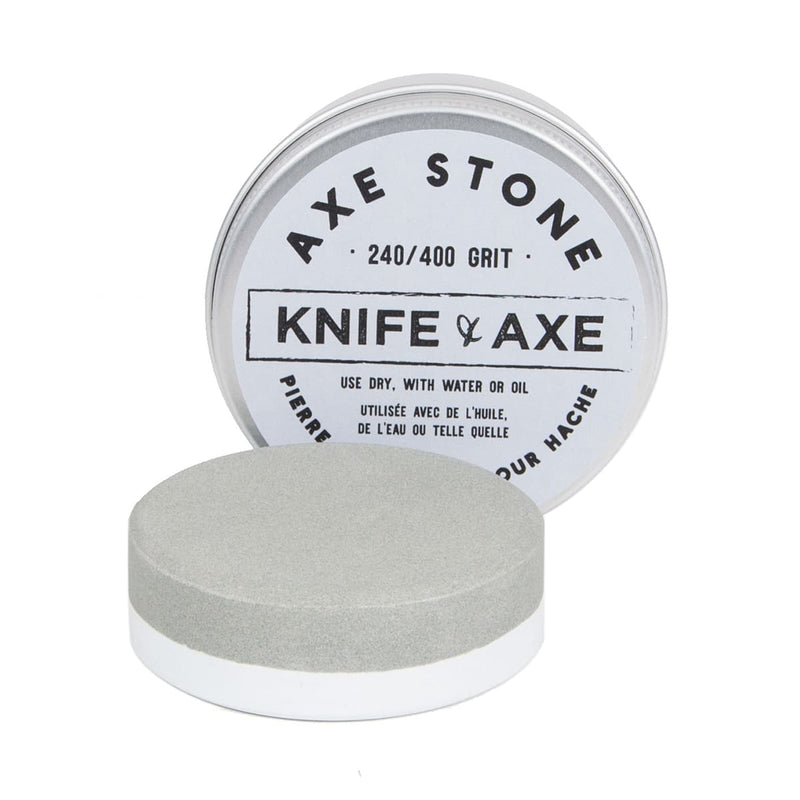 Knife & Axe brand Axe sharpening stone 240/400 grit - Craftsman Supply Co